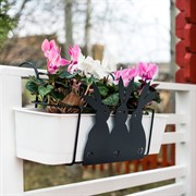 Кронштейн для балконного ящика Зайцы длина 48см металл 203-007 - фото 52549