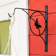 Кронштейн настенный для цветов Бабочка длина 30см металл 52-026 - фото 52568