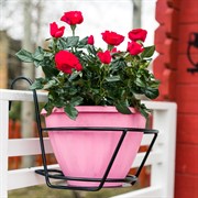 Кронштейн садовый навесной на 1 горшок 29см металл 51-408 - фото 52576