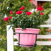 Кронштейн садовый навесной на 1 горшок 29см металл 51-408 - фото 52580