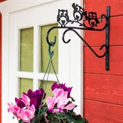 Кронштейн для подвесного кашпо Совята настенный длина 35см металл 201-009B - фото 52607