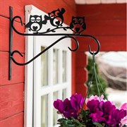 Кронштейн для подвесного кашпо Совята настенный длина 35см металл 201-009B - фото 52609
