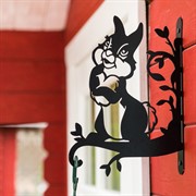 Кронштейн настенный Зайчик для растений длина 28см металл 201-013B - фото 52619