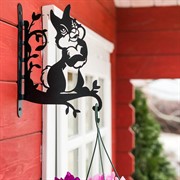 Кронштейн настенный Зайчик для растений длина 28см металл 201-013B - фото 52620