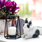 Подсвечник чёрный кованый Лофт под 1 свечу 607-45-B - фото 52645