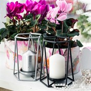 Подсвечник чёрный кованый Лофт под 1 свечу 607-45-B - фото 52648