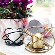 Подсвечник Сфера под 1 свечу золотой кованый 607-47-G - фото 52656