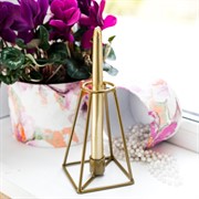 Подсвечник настольный Лофт золотой металл 607-59-G - фото 52683