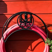 Кронштейн Бабочка для шланга кованый чёрный 802-004B - фото 52791