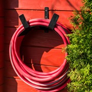 Кронштейн для шланга настенный металлический чёрный 802-007B - фото 52801