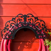 Кронштейн для шланга ажурный металлический чёрный 802-008B - фото 52803