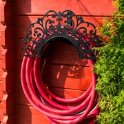 Кронштейн для шланга ажурный металлический чёрный 802-008B - фото 52804