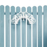 Кронштейн для поливочного шланга ажурный белый 802-009W - фото 52824