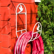 Кронштейн для садового шланга белый Птички 802-018W - фото 52894