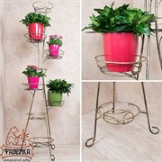 Цветочница напольная Классика на 9 цветов высота 172см металл 19-019 - фото 5300