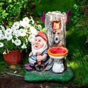 Фонтан садовый Гном с грибочком F08482 - фото 53099