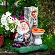 Фонтан садовый Гном с грибочком F08482 - фото 53100