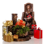 Фонтан садовый каскад Лев бронзовый US07687 - фото 53113