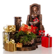 Фонтан садовый каскад Лев бронзовый US07687 - фото 53114