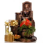 Фонтан садовый каскад Лев бронзовый US07687 - фото 53115