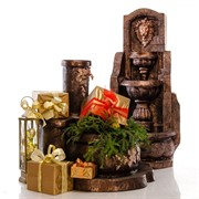 Фонтан садовый каскад Лев бронзовый US07687 - фото 53116