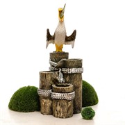 Фонтан для сада Пеликан с рыбкой U08958 - фото 53134