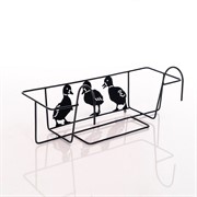 Подставка балконная для ящика Утята длина 62см металл 203-006 - фото 53287