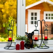 Подсвечник настольный на одну свечу металл 606-04-B - фото 53300