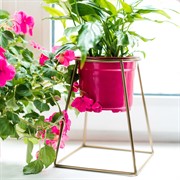 Подставка Лофт под золото кованая на подоконник 66-610-G - фото 53327