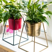 Подставка Лофт кованая черная на подоконник 66-610-B - фото 53333