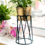 Подставка Лофт черная кованая на подоконник 66-604-B - фото 53335 Подставка Лофт черная кованая на подоконник 66-604-B - фото 53335