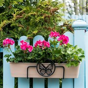 Подставка балконная Бабочка на перила длина 29см металлическая 203-002 - фото 53341