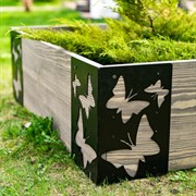 Высокая грядка ДПК с металлическими уголками Бабочки 810-016B - фото 53346