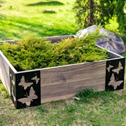 Высокая грядка ДПК с металлическими уголками Бабочки 810-016B - фото 53347