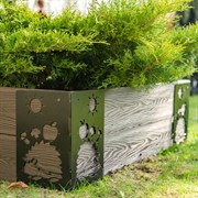 Высокая грядка с угловыми металлическими кронштейнами Ёжики чёрные - фото 53353