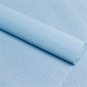 Бумага гофрированная простая нежно-голубая 140г - фото 53423