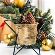 Подсвечник Звезда металлический под 1 свечу 607-42-B - фото 53444