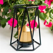 Подсвечник чёрный кованый Лофт под 1 свечу 607-45-B - фото 53445