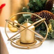 Подсвечник Сфера под 1 свечу золотой кованый 607-47-G - фото 53447