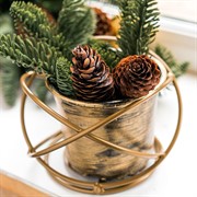 Подсвечник Сфера под 1 свечу золотой кованый 607-47-G - фото 53449