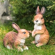 Фигура садовая Зайчонок коричневый U09088 - фото 53477