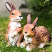 Фигура садовая Зайчонок коричневый U09088 - фото 53479