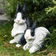 Фигура садовая Зайчонок чёрно-белый U09089-WBL - фото 53492