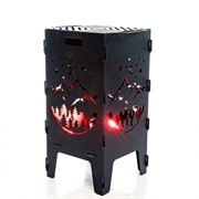 Печь уличная Горы разборная металлическая 101-001 - фото 53551