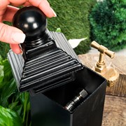 Колонка садовая металл черная 54-636 - фото 53574