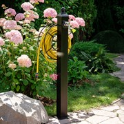 Колонка садовая металл черная 54-636 - фото 53578