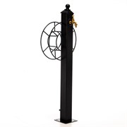 Колонка садовая металл черная 54-636 - фото 53581