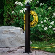 Колонка садовая металл черная 54-636 - фото 53586