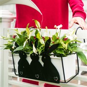 Кронштейн для балконного ящика Зайцы длина 48см металл 203-007 - фото 53601