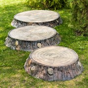 Крышка люка декоративная Пень дубовый на 100 см U09108 - фото 53605